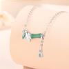 Bamboo Rhyme Necklace Women's Light Luxury Niche Design Clavicle Chain Diamond Pendant Necklace