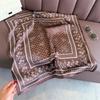70cm Polka Dot Floral Printed Scarf Women's Autumn and Winter Soft Satin Scarf Fashionable Warm Shawl Neck Protection