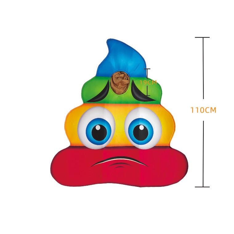 Colorful poop performance costumes, party cosplay costumes, adults