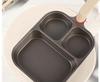 Yiya Lu Titanium Ceramic 3-in-1 Breakfast Pan for Steak, Eggs, and Burgers