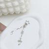 Sweet Cool Girl Beaded Keychain Charm Multifunctional Bead Key Chain with Sweetheart and Winged Crosses Designs