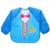 0-3 Years Baby Waterproof Anti-dirty Bib Long Sleeve Art Painting Apron Strap Smock Soft Feeding Bib Cartoon Kindergarten Gown