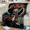 Cobertor de Guitarra Elétrica Baixo Guitarra Clássica, Manta para Casa Quarto Cama Sofá Piquenique Escritório Caminhadas Lazer Cobertura para Sesta Infantil