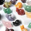 1Pc Stone Small Ornament Natural Stone Carved Snail-Shaped Home Decoration 24-28 Mm