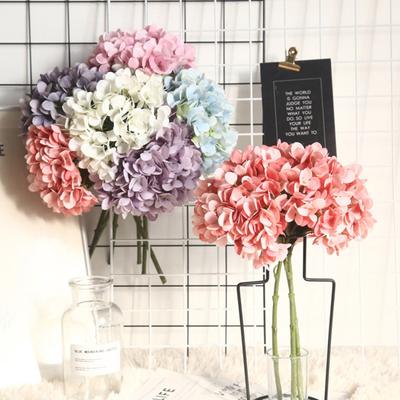 Artificial Flower Vivid Artistic No Watering Unique Increase Vitality Imitation Hydrangeas Photo Props