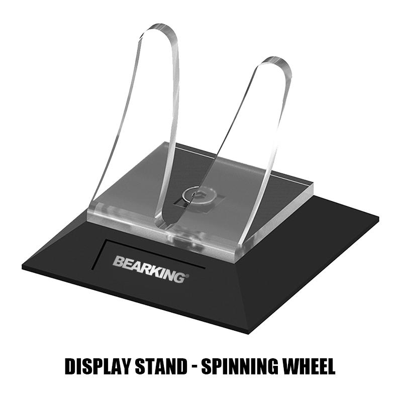 BEARKING High Transparency Display Stand PC Fishing Reel False Bait Display Storage Trapezoidal Chassis Anti Tipping