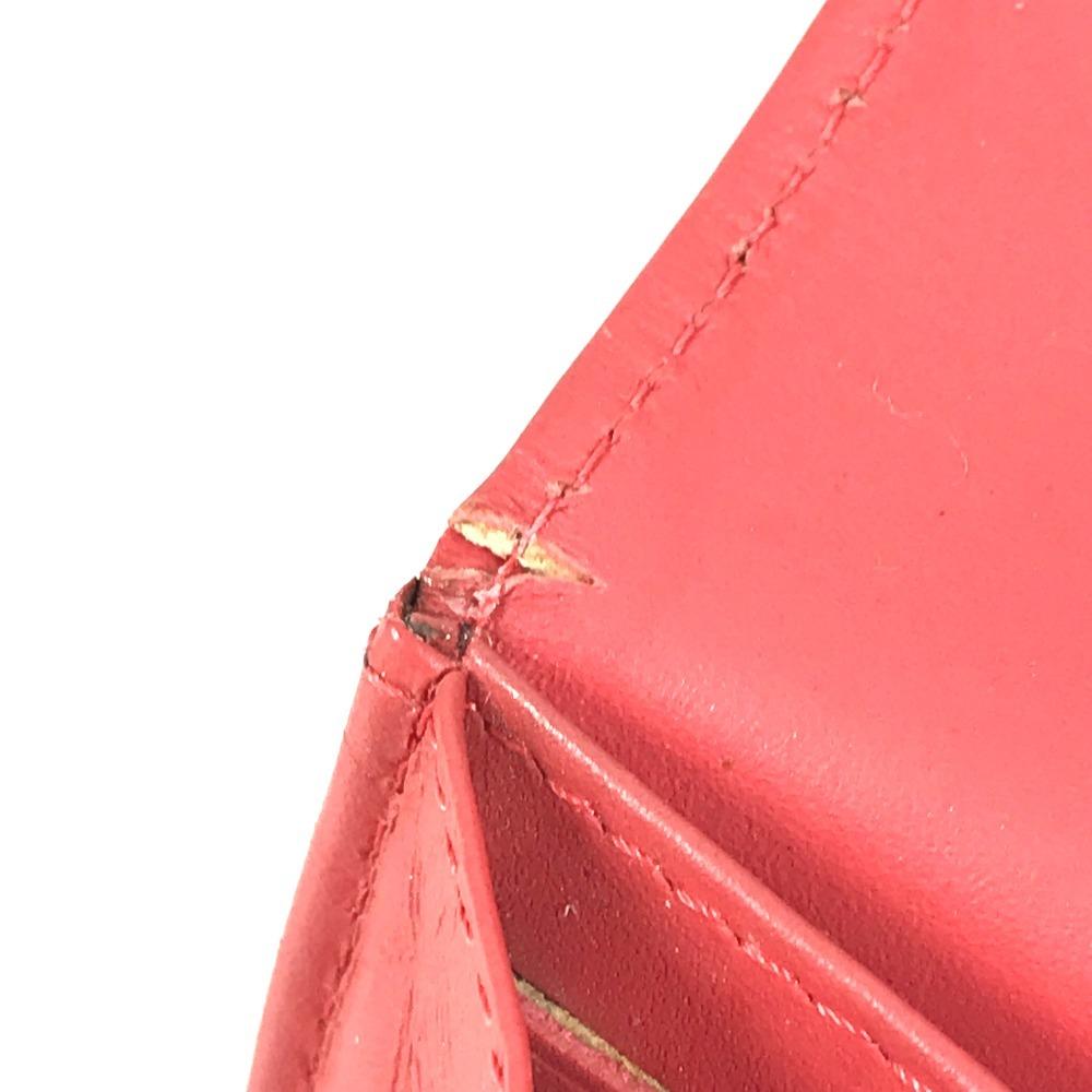 Chanel CC CC Mark Logo Long Wallet Flap Long Wallet Caviar Leather RedBased