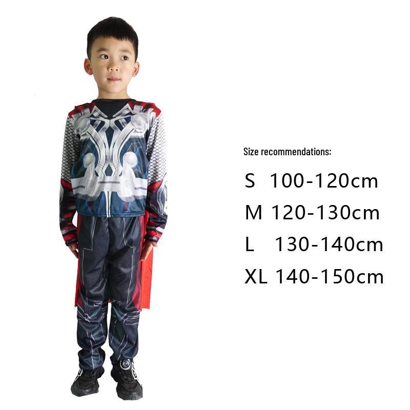 Kinder-Muskelkostüm: Halloween Thor Hummel Cosplay Outfit