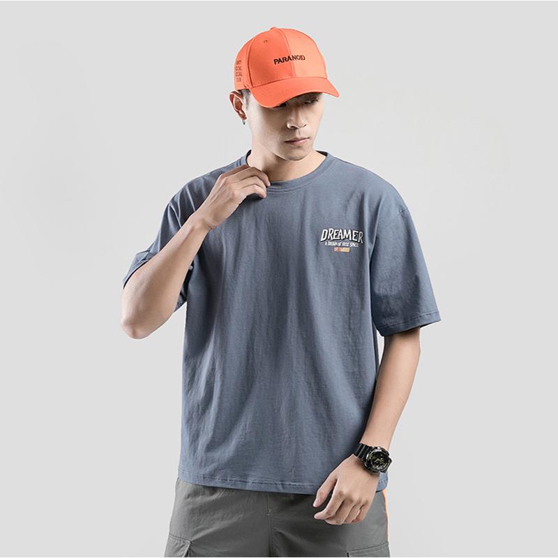 half sleeve t shirt with cap