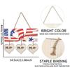Charming Heart Shaped Wooden Independence Day Sign With Patriotic Flag Design For Festive Decor