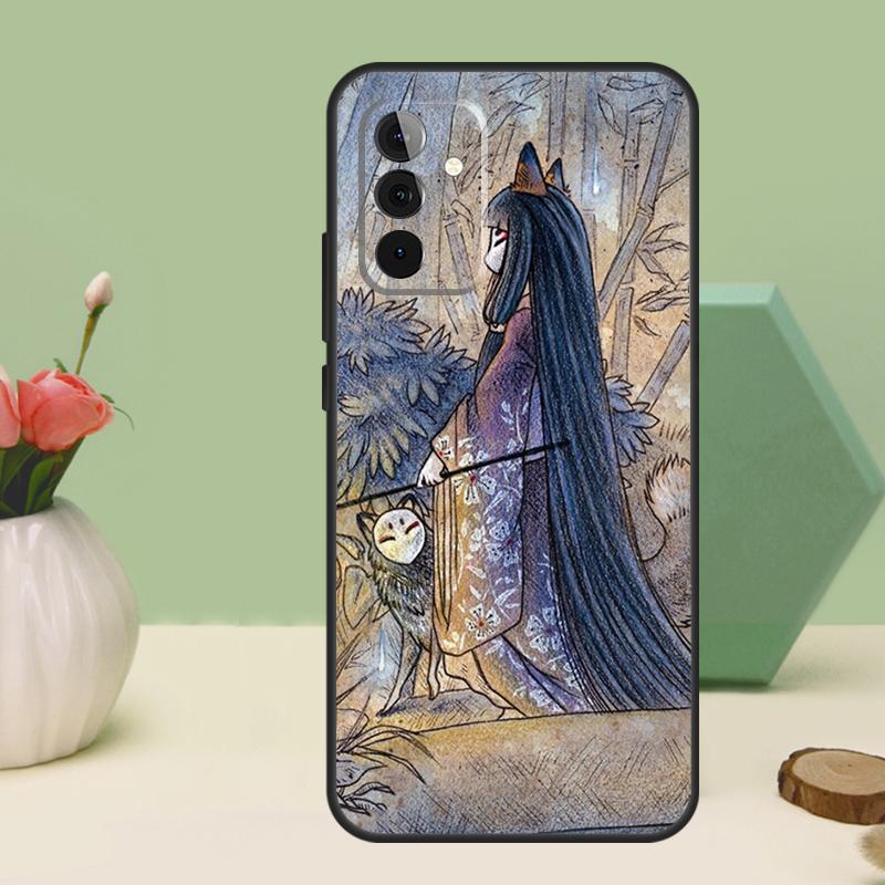 Kitsune Fox Art For Samsung Galaxy A36 A56 A54 A34 A14 A06 A16 A26 A12 A32 A52 A13 A33 A53 A15 A35 A55 Case