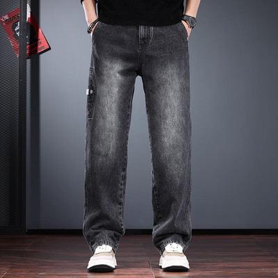 Jie Leinuo Men's Straight-Leg Loose Fit Jeans