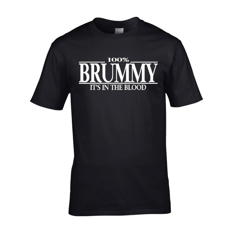 Online T Shirt Design Graphic Crew Neck Brummy Men's Unisex T-Shirt Birmingham England British Graphic Print Brummy Slogan with Lettering Breathable