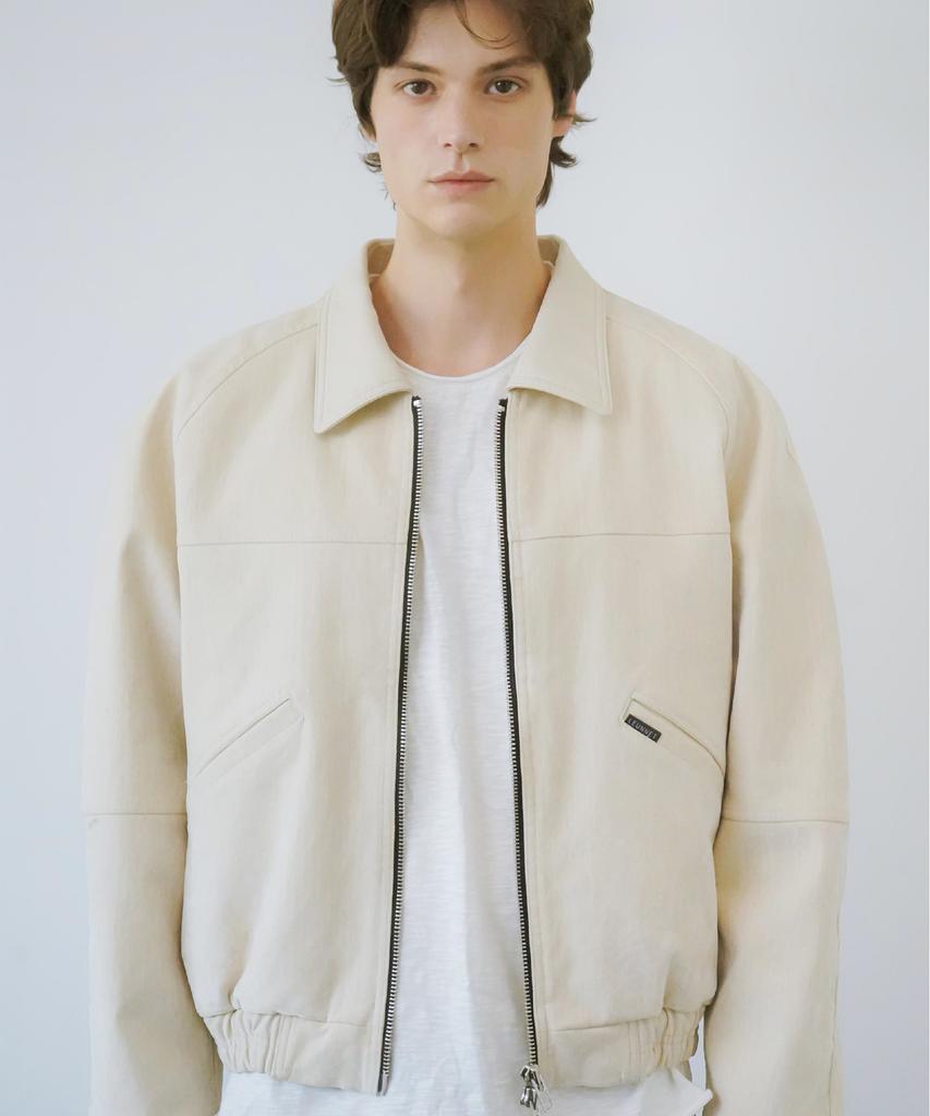Leunnet Velvet Mute Denim Jacket / Ivory