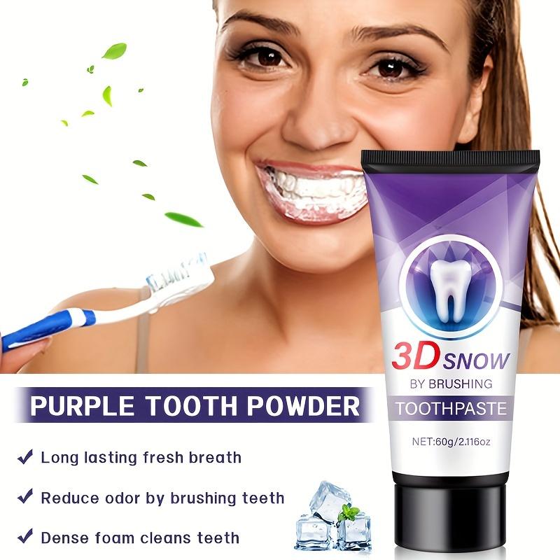 3D Snow Toothpaste - Whitening, Moisturizing Cream Toothpaste for Basic Cleaning, Fresh Mint Aroma, Supports Gum Health, 120g