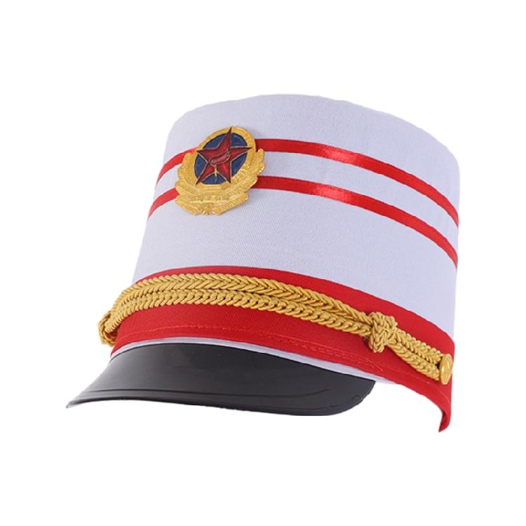 European Style Marches Band Hat Performances Party Show Drum Majors Hat for Kid
