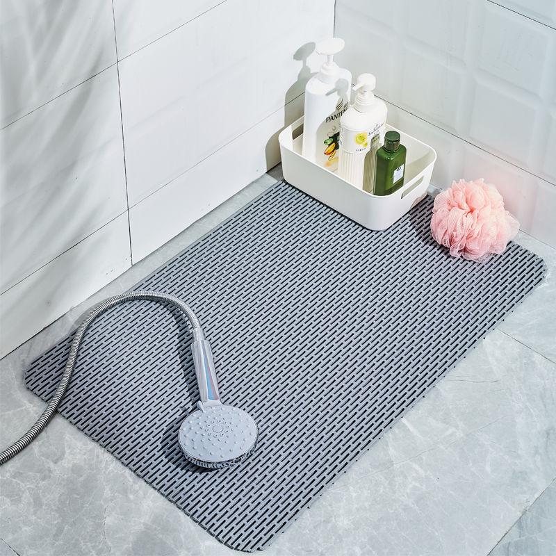 Anti-Slip Square Bathroom Mat for Shower, Toilet, and Washroom