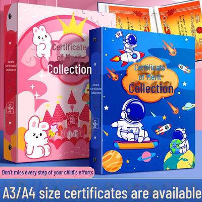 "Award Collection & Student Honor Certificate Storage Box - A3/A4 Growth Record Book"