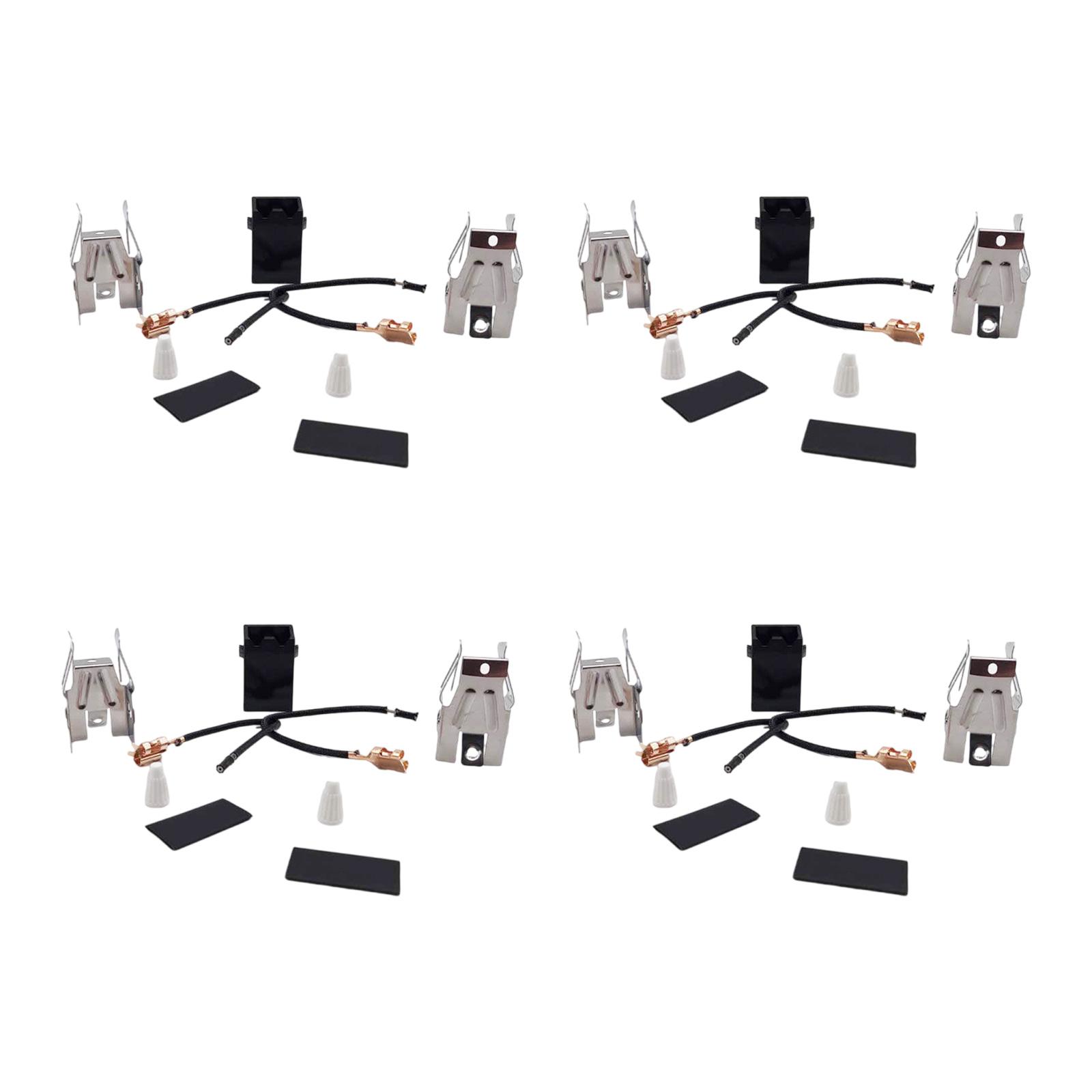 

4 шт. Набор розеток конфорки плиты Аксессуар для духовки для различных моделей духовок для легкой замены и улучшения характеристик