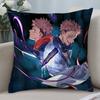 J-Jujutsu Kaisen Ryomen Sukunas Pillow Case Short Plush Pillow Covers Sofa Decor Gift Home Double-Sided Printing Cushion Cover