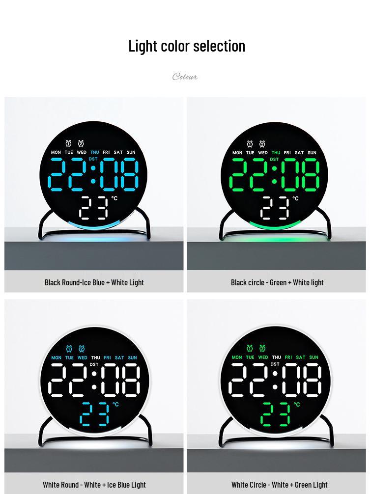 Multifunctional LED Alarm Clock with Night Light and Digital Timer 2813