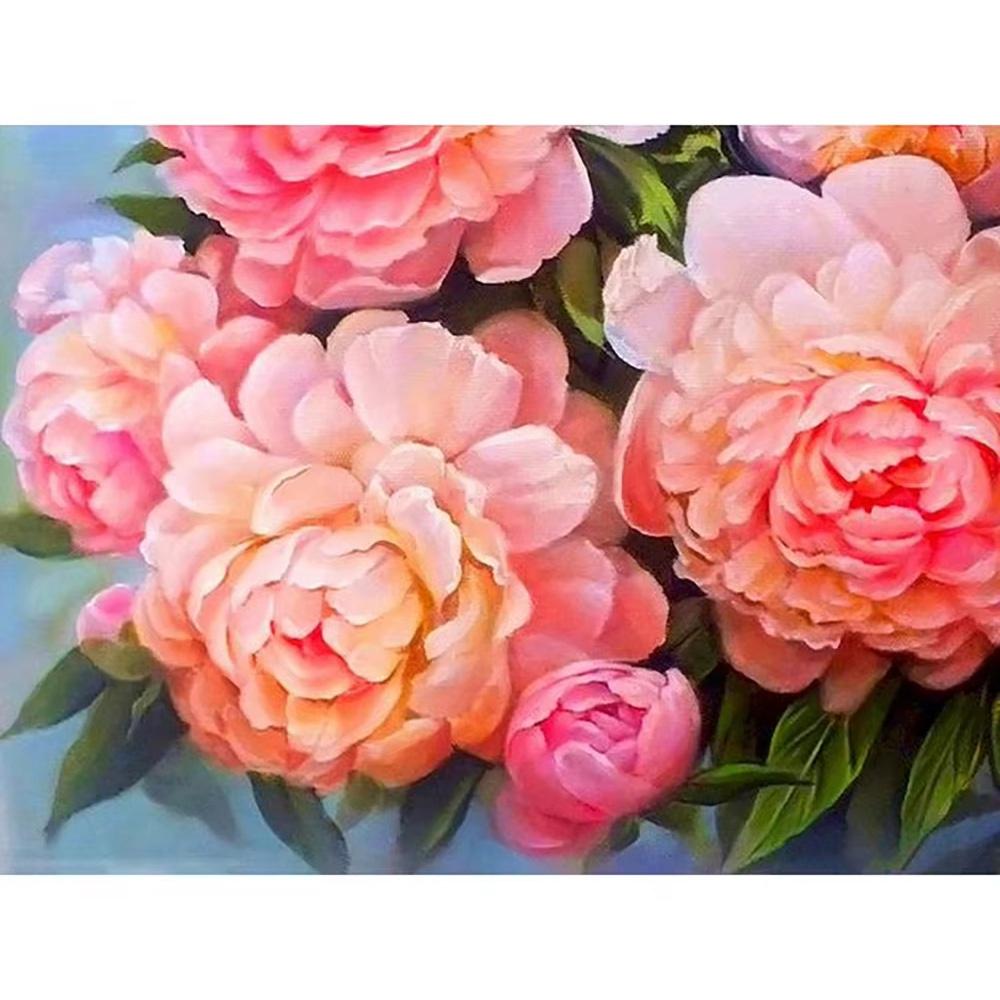 DIY Diamond Painting Flowers Cross Stitch Kit Mosaic Art Diamond Painting Full Circle Diamond Home Decoration