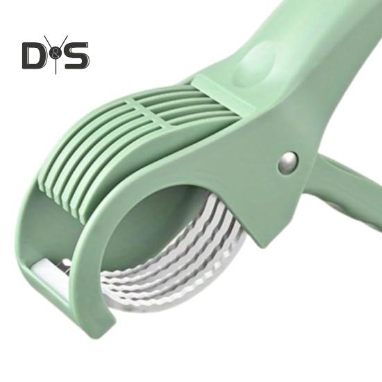 2Pcs Fruit Slicer Ergonomic Handle Multi-Blade Design Kitchen Cutter Fruits Vegetables Slicer Kitchen Utensil