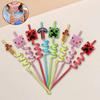 Creative Cartoon Reusable Straws Vibrant Eco-Friendly Design for Holiday Parties Daily Juice Beverages High Quality Supplies