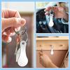 Bottle Opener Anti-Lost Key Ring Shopping Cart Keys Stainless Steel Shopping Trolley Keys D Ual Use For Daily Use Keychain