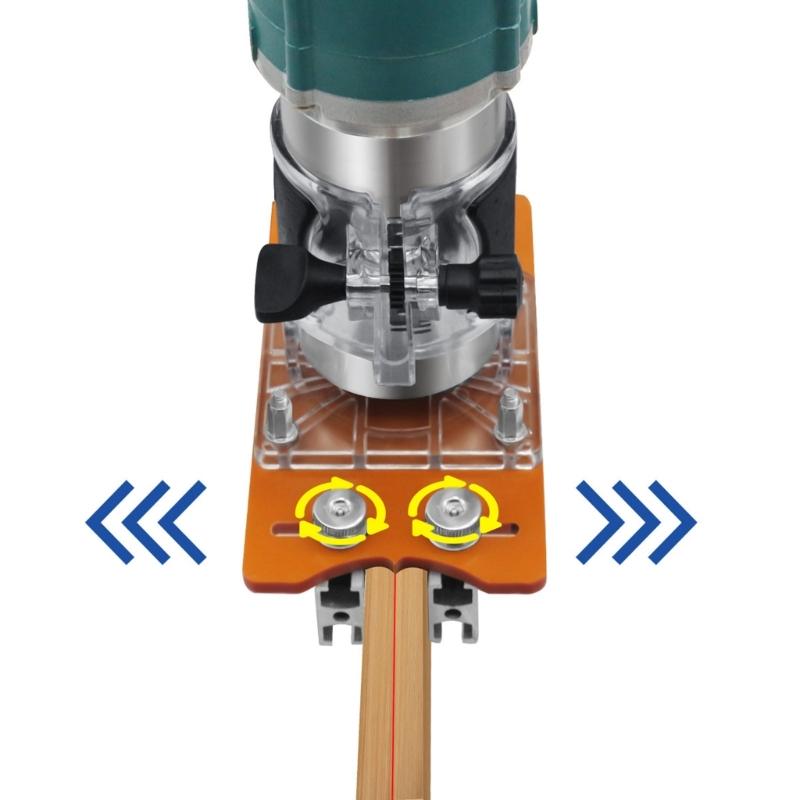 2'si 1 arada Ahşap Freze Tabanı Ahşap Düzeltici Freze Alet Tabanı Alüminyum Ahşap Avuç İçi Freze Tabanı Freze Yuvası Braketi 65mm için