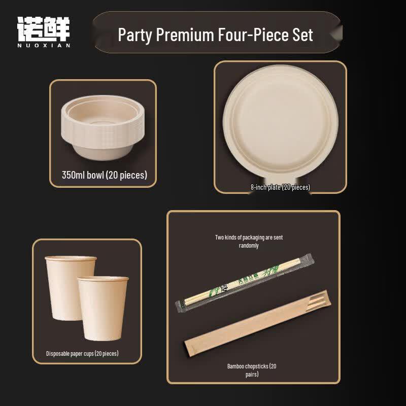 Thickened Round Disposable Paper Plate