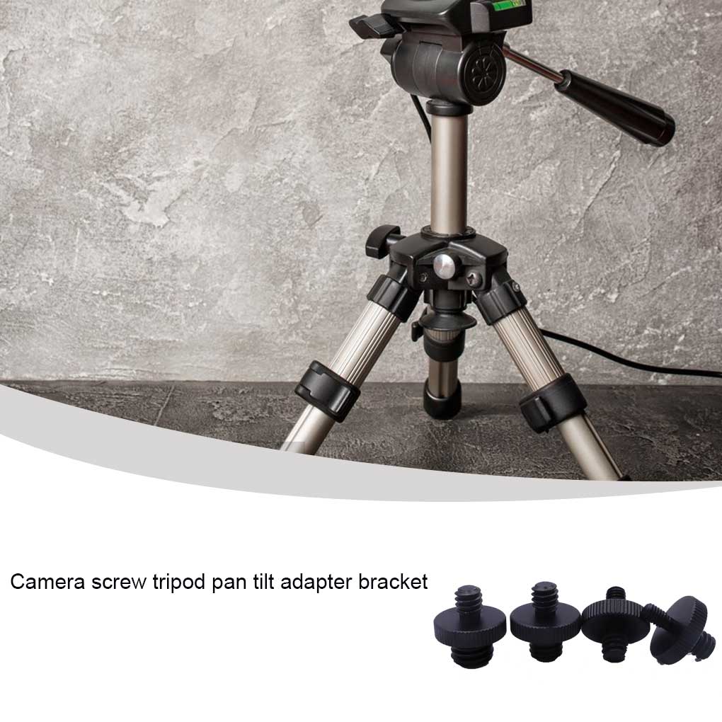 Pack of 4 Camera Thread Tripod Mount Converter Screws 1/4 Male To 3/8 Male Aluminum Alloy Conversion Photo Equipment Repair