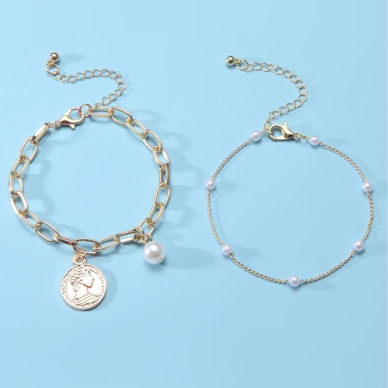 European and American Retro Style Pearl Bracelet for Women, Versatile, High-End, Niche Style, Beaded Bracelet, Couple's Best Friend Jewelry