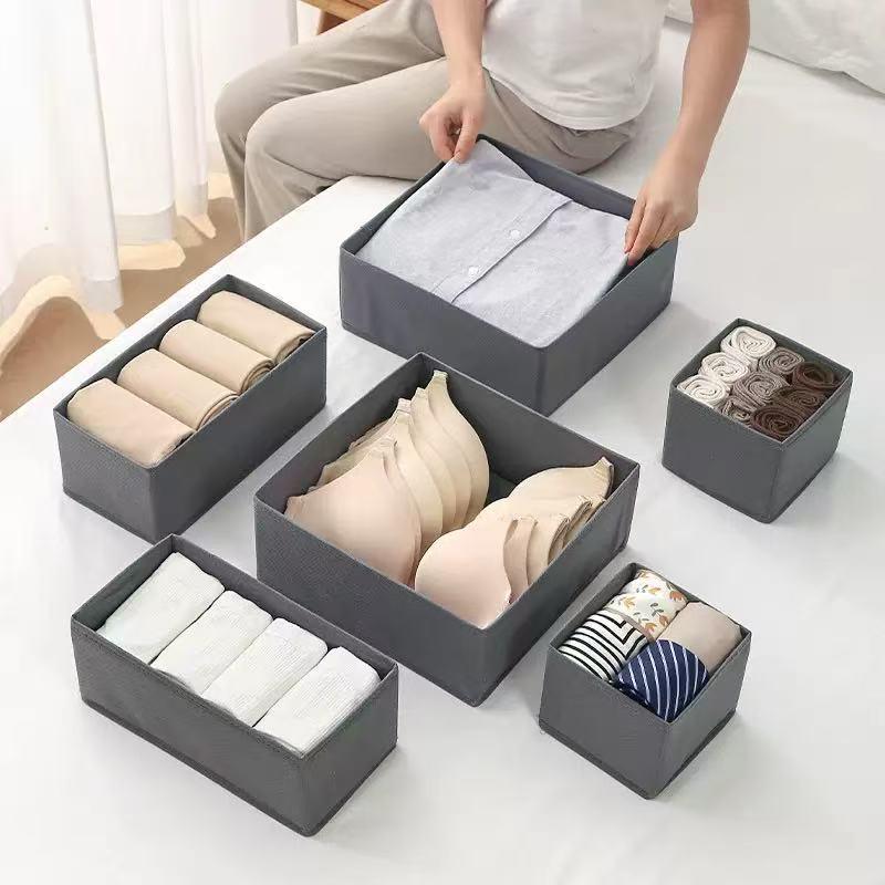 Foldable Non-Woven Fabric Wardrobe Drawer Organizer for Clothes and Underwear