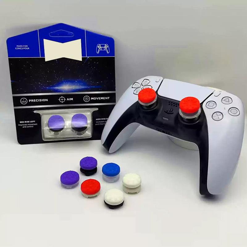 2 Stück Handgriffverlängerungskappen Gamecontroller Gamepad Daumenstick Griffe Abdeckungen Für Ps4 Ps5 Spielekonsolen-Controllerteile