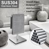 Durable Stainless Steel Bath Towel Stand T-Shape Movable Bathroom Towel Hanger Rustproof Space Saving Towel Bar Rack Shower