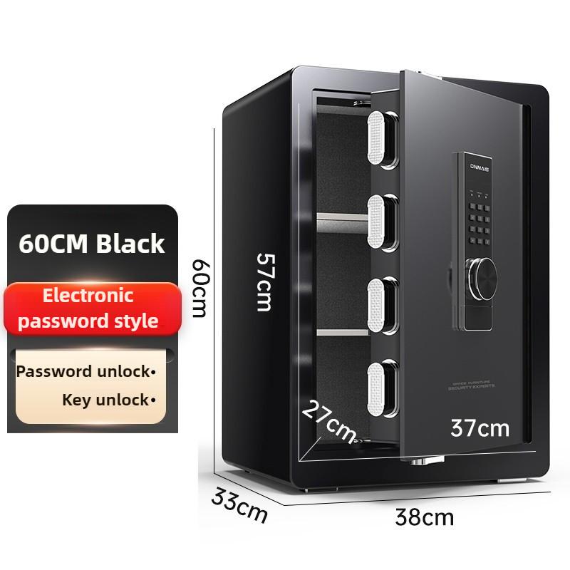 Anti-theft Alarm Digital Safe Deposit Box All Steel Bedside Cabinet File Storage Rack Small Home Office Safe Box