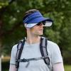 1PC Men's Summer Outdoor Sports Foldable Sunshade Hat No Top Sweat Absorbing Sunshade Hat