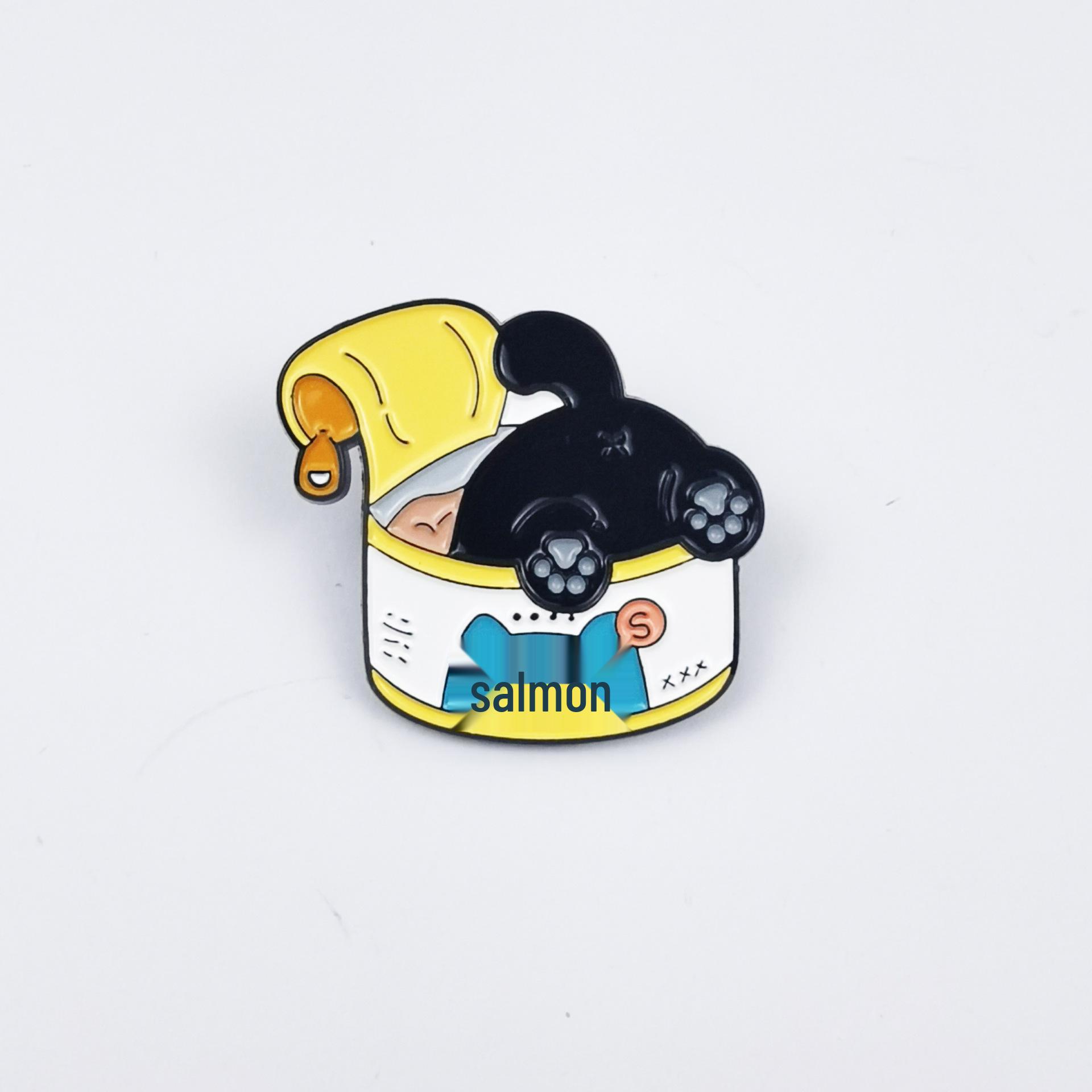 Charming Black Cat Brooch Set - Cute Cartoon Pin for Clothing, Backpack, or Badge Decoration