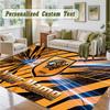 Crystal Velvet Square Rug Custom NameHull FC Pattern Non Slip Home Floor Decor Rug