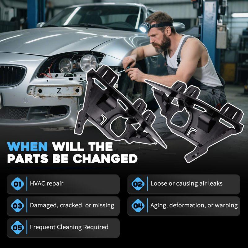 Front Bumper Retainer Bracket Holder Left and Right For BMW E85 E86 Z4 M Roadster & M Coupe 2003-2008 51117165179 51117165180