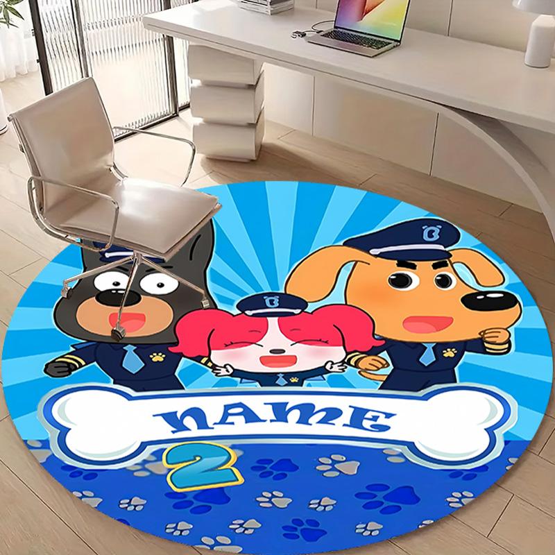 Personalized S-Sheriff Labrador Round Chair Office