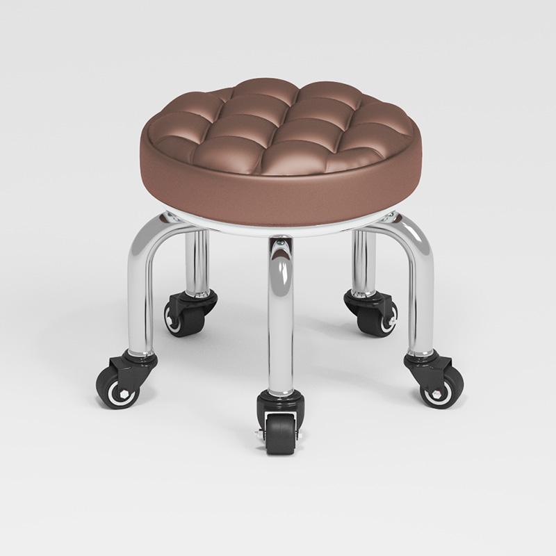 Silent Household Low Stool on Wheels - Multipurpose for Shoe Changing, Baby Moving, and Floor Cleaning