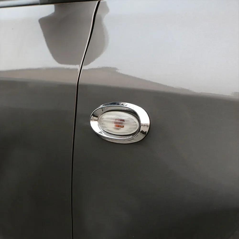 Pro Nissan Qashqai Dualis J10 2010 2011 2012 2013 Kryt rámečku blinkru Boční světlo Chromová samolepka Lišta Příslušenství pro auto