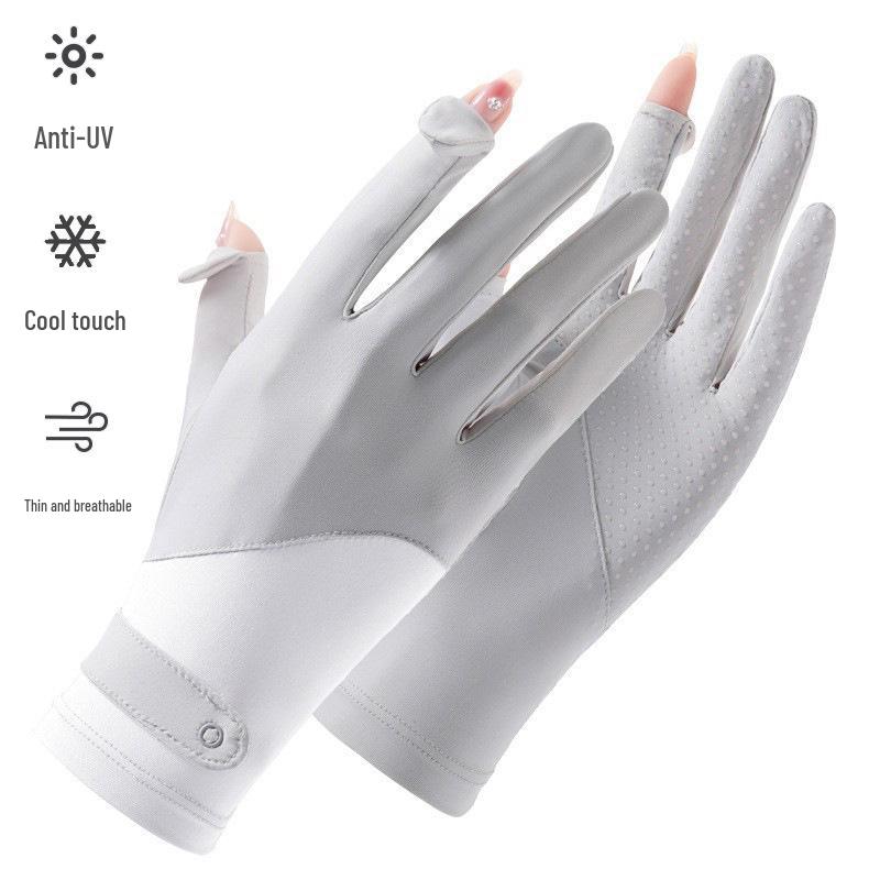 Women's Long Sleeve UV Protection Cycling & Driving Ice Silk Gloves