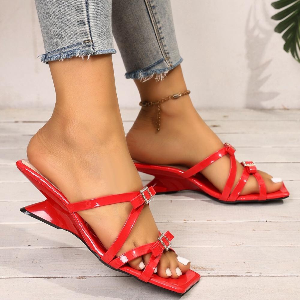 Ontwerp Dames Hoge Hak Sandalen Zomer Vierkante Hakken Antislip Feest Schoenen Vrouw Comfortabele Platform Sandalen Zapatos De Mujer