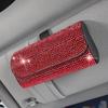 Portable Bling Car Glasses Case Anti-pressure Hard Shell Sunglasses Case Rhinestone Eye Glasses Case Car Assessoires
