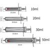 Veterinary Stainless Steel Syringe - 10ml/20ml Breeding Equipment for Pig Farming.