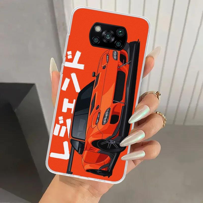 

JDM Tokyo Drift Sports Car Phone Case for Xiaomi Poco X5 X6 X7 Pro F7 Ultra M7 Redmi 15 15C 13 13C 12 12C 10 10A 10C 9 9A 9C 9T Redmi 15C (173)