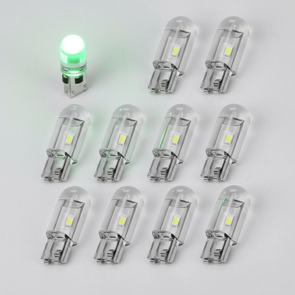 

10PCS COB LED Car Wedge Light Side Door Bulb Instrument Lamp Auto License Plate Clearance Dashboard Lighting
